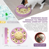 KADTC Cat Puzzle Game Weight Loss Bowl for Indoor Cats Slow Mind Feeder Kitten Puzzles Toys Treat Dispensing Food Dispenser Kitty Enrichment Mental Stimulation Toy